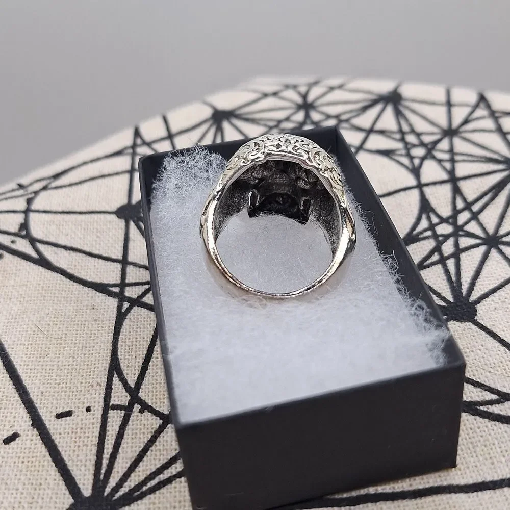 Sugar skull ring size 10 day of the dead dia de los muertos